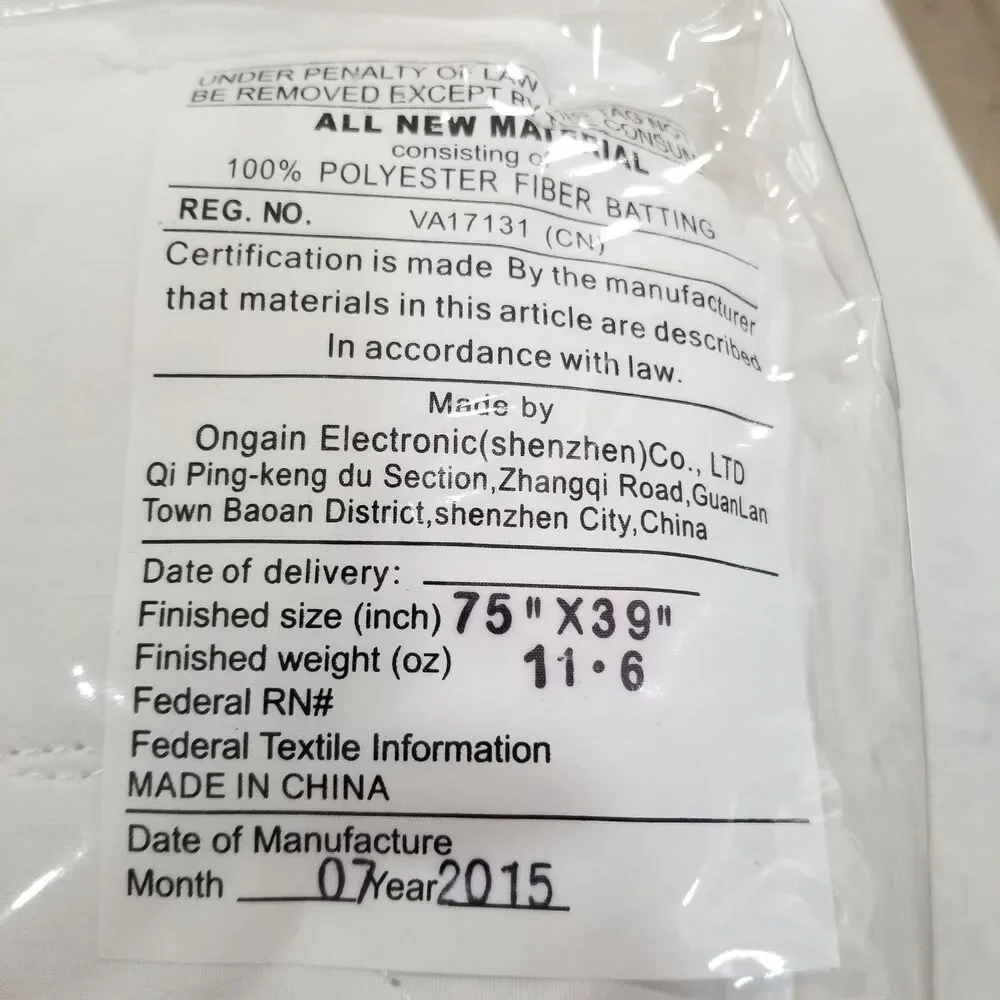 Biddeford Heated Mattress Pad Twin Size 75x39 New in Package